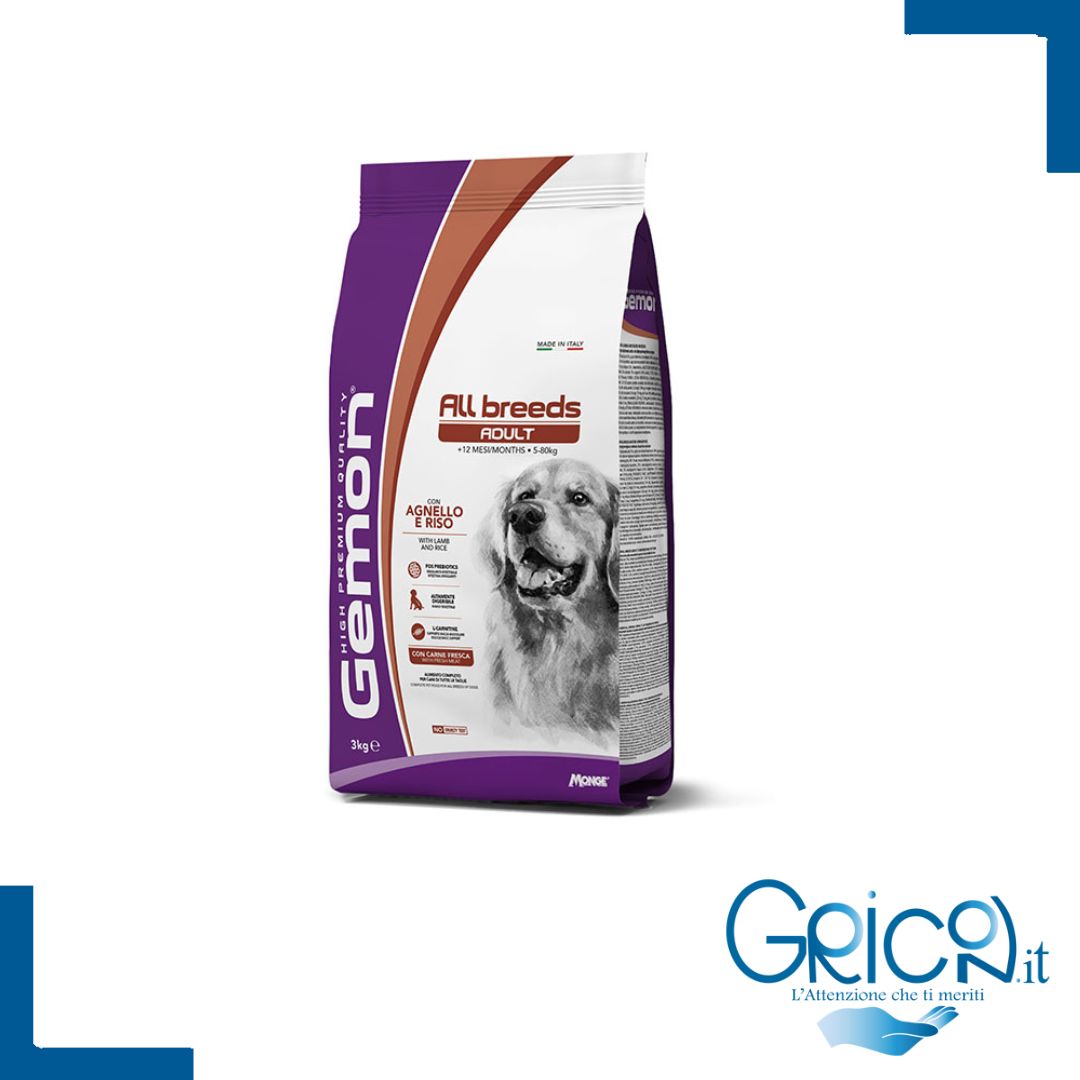 Gemon Cane All Breeds Adult con Agnello e Riso