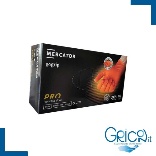 Guanti in Nitrile Spessorati GoGrip Arancioni