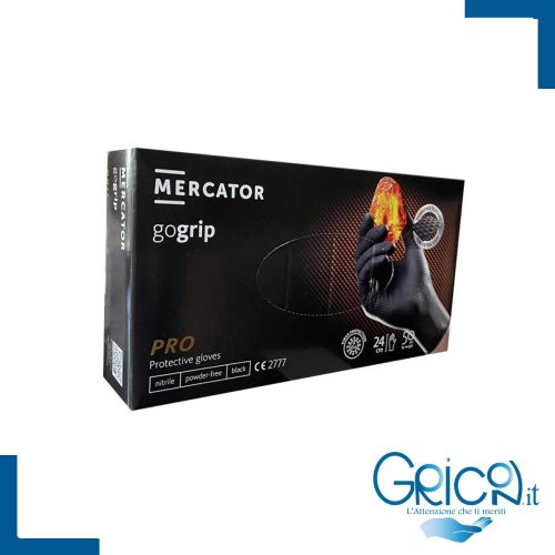 Guanti in Nitrile Spessorati GoGrip Neri