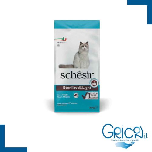 Schesir Gatto Sterilized and Light Ricco In Pesce 10 Kg