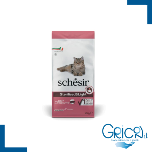 Schesir Gatto Sterilized and Light Ricco In Prosciutto 10 Kg