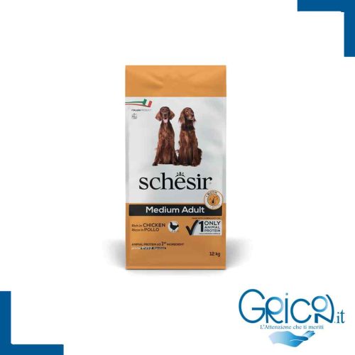 Schesir Cane Ricco in Pollo Medium 12 Kg