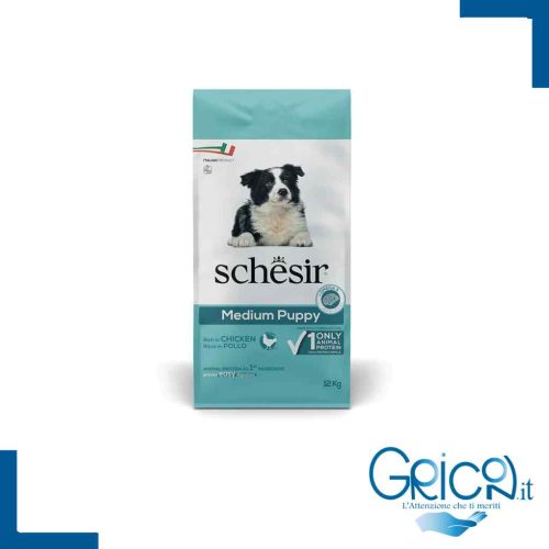 Schesir Cane Puppy Ricco in Pollo Medium 12 Kg