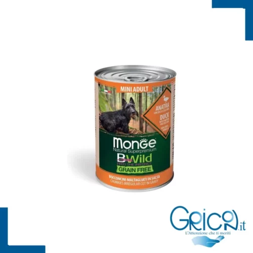 Monge Cane Mini Bwild Anatra e Zucca 400 g