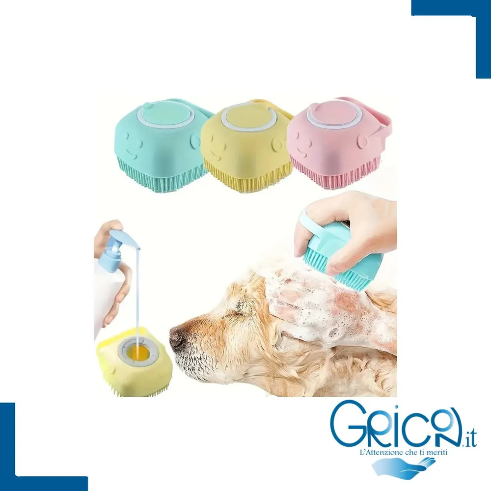 Spazzola Porta Shampoo per Cane e Gatto